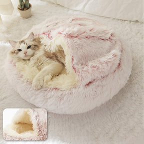 Round Plush Pet Bed