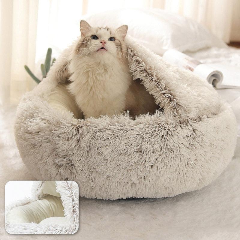 Round Plush Pet Bed