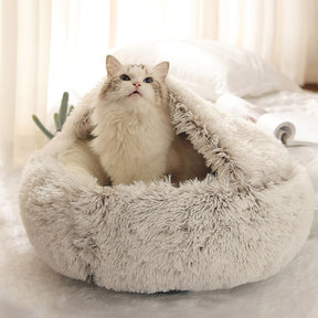 Round Plush Pet Bed