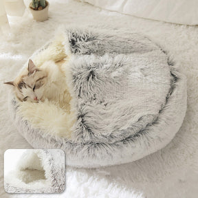 Round Plush Pet Bed