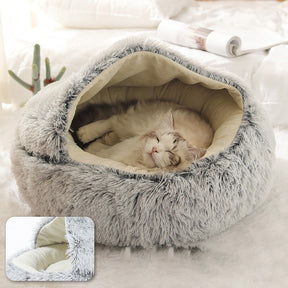 Round Plush Pet Bed